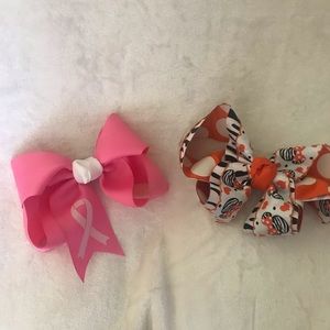 Breast Cancer Awareness and Halloween Bow